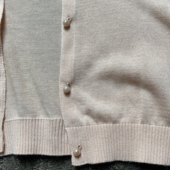 Designer Belle Badgley Mischka XS silk/cotton fine blend sweater. NEW - Picture 10 of 10